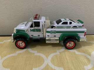 Hess Gasoline Toy Tow Truck With Car