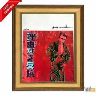 Rebel Without A Cause By Andy Warhol Hand Signed Print With