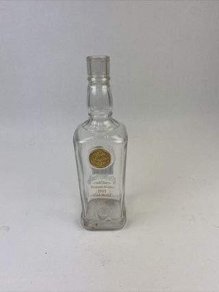 Jack Daniels Empty Bottle,  1905 Gold Metal Commemorative,  Liege,  Belgium