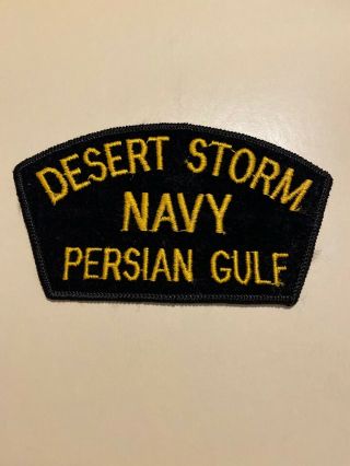 Operation Desert Storm Usn Navy Embroidered Patch 1990’s