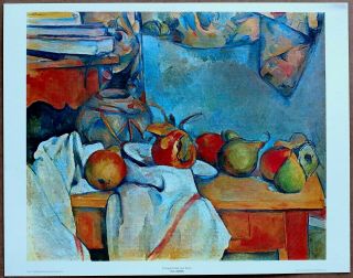 Paul Cezanne Pomegranates And Pears Vintage 1st Ltd Ed 1960 Lithograph