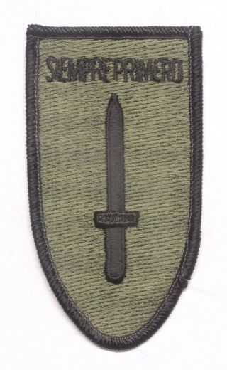 Army Patch: Task Force Hawk (panama) - Subdued,  Merrowed Edge