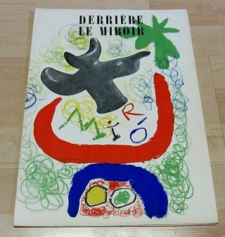 1950 Derriere Le Miroir No 29 - 30 Joan Miro With Lithograph