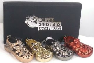 Set Of 4 Life’s Christmas Shoe Project Ornaments 2011 - 2014