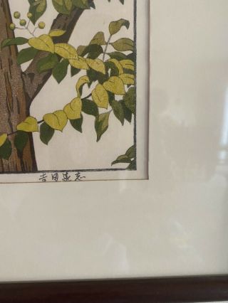 TOSHI YOSHIDA 20th c.  Japanese WOODBLOCK PRINT Birds of the Seasons Summer 2
