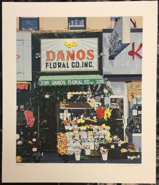 Charles Ford American Realism Silkscreen " Danos " Signed Listed 1989