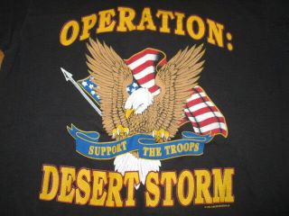 1991 Operation: Desert Storm - Persian Gulf " Eagle " (xl) T - Shirt