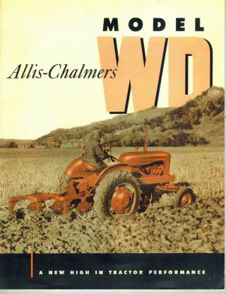 Allis Chalmers Wd Tractor Sales Brochure 16 Pages