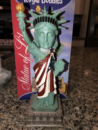 Royal Bobbles Statue Of Liberty Bobblehead Flag Version Retired