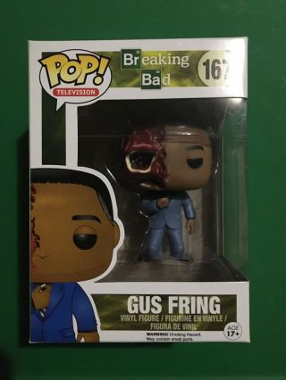 Funko Pop Breaking Bad Gus Fring Dead 167.  Vaulted.  With Protector