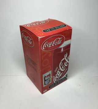 Coca Cola Cd Dvd Holder Case Can Carry Handle Nib Memorabilia Collectible