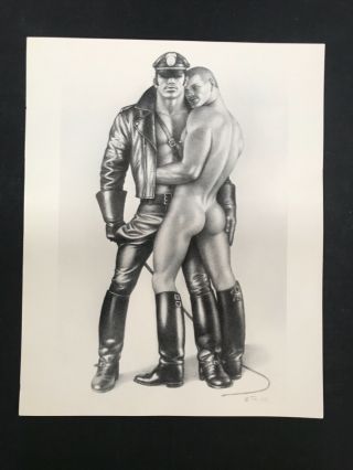 Tom Of Finland 8 X 10 Print From The " Daddy " Series 1982