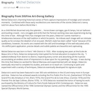 Michel Delacroix Lithograph Pencil Signed Numbered 144/150 Framed Art 3