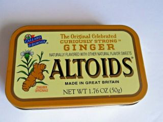 Altoids Ginger Box Discontinued Collectors Tin Candy Mints & Container Retired