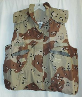 Us Military Desert Storm Chocolate Chip 6 Color Pasgt Vest Cover Small/medium