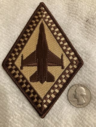 Usaf Air Force Patch: 93rd Fighter Squadron F - 16 W/hook & Loop