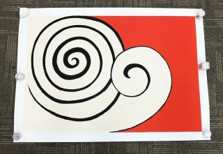 Signed/numbered Alexander Calder Lithograph Two Spirals - Deux Spirales