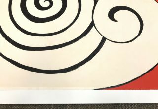 Signed/Numbered Alexander Calder Lithograph Two Spirals - Deux Spirales 6