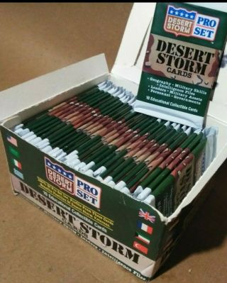 Rare Usa Desert Storm Pro Set 1991 Collectible Trading Cards Military Skills
