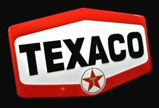 Large Vintage Style 23 " Texaco Gas Station Signs Man Cave Garage Decor Oil Can