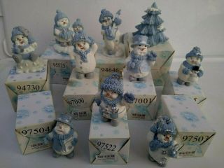Snow Buddies Collectible Assorted Figurines W/boxes The Encore Group Inc.
