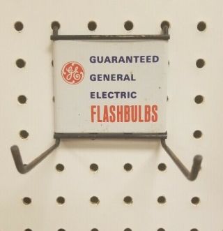Vintage Ge General Electric Flash Bulb Hardware Store Display Sign