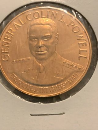 General Colin L Powell Chairman Joint Chiefs Of Staff 1.  5 " Medal From U S