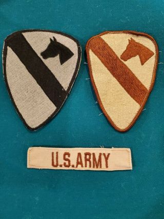 Us Army 1st Cavalry Division Patches Gulf War And Iraq Campaign