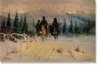 " The Land Of The Blackfeet " Limited Edition Print By G.  Harvey
