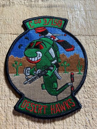 1990s/desert Storm? Us Army Patch - C Co.  3/159th Desert Hawks - Beauty