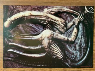 H R Giger Alien Necronom Iv 4 Poster Offset Lithograph Print (c) 1976 - 80’s