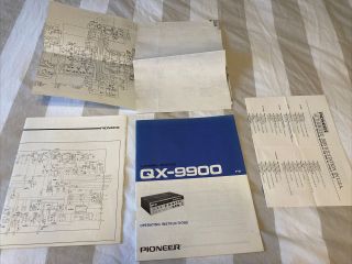 Pioneer - Qx - 9900 Receiver Operating Instructions & Schematics