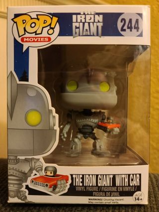 Funko Pop The Iron Giant With Car 244.  Vaulted