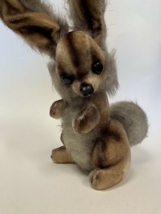 Vintage Kamar Japan Rabbit Plush Stuffed Animal Doll 1968 Poseable Ears