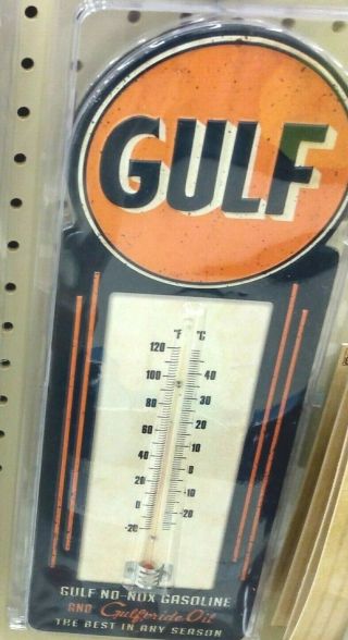 Gulf Metal Thermometer 15 X 5 Inches