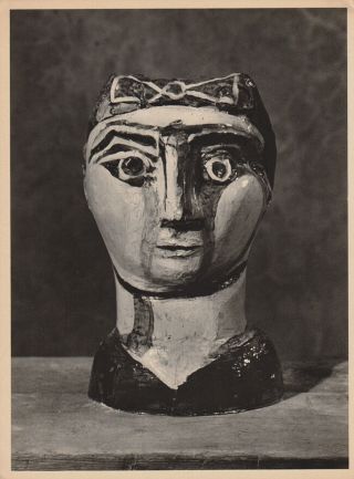 Pablo Picasso - Ceramic Very Rare Art Heliogravure Verve 1951