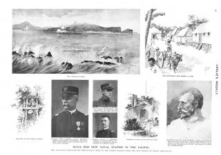 Guam,  Our Naval Station In The Pacific - Ceded To The United States - 1899