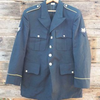 Vintage Us Army Blue Dress Jacket Coat 39 Rc