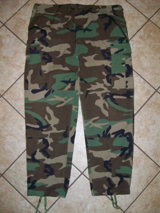 Propper Military Bdu Trousers Hot Weather Woodland Camo Combat Cargo Pant Xl Reg
