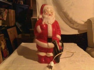 Empire 13 Inch Santa Blow Mold By Empire Dated 1968 In
