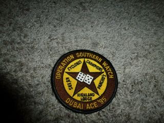 Us Navy Operation Southern Watch Patch Dubai Ace 1995 Cyclones 49 