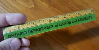 Ontario Department Of Lands And Forests - Forest Fire Prevention Ruler - L&f Mnr