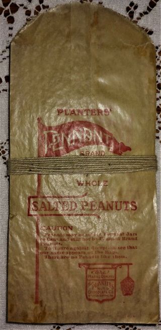 Antique Planters Pennant Brand Salted Peanuts - Bundle Of 40 New/old Stock Bags