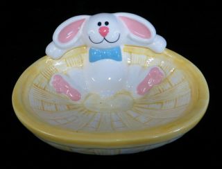 Papel Ceramic Easter White Bunny Candy Dish