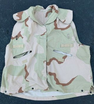 Usgi Military Pasgt Vest Flak Cover Desert 3 - Color Camo - Large/xlarge -