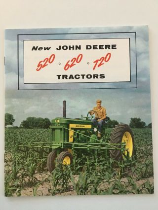 John Deere 520 620 720 Tractors Sales Brochure 1957