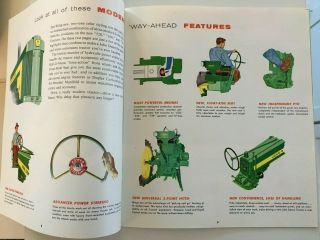 JOHN DEERE 520 620 720 Tractors Sales Brochure 1957 3
