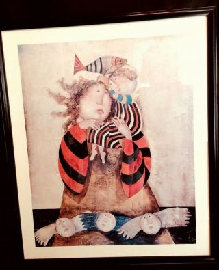 Madame Du Lac By Graciela Rodo Boulanger Mary & Baby Jesus Framed Art Print