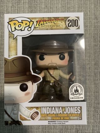 Funko Pop Indiana Jones Adventure 200 Disney Parks Exclusive