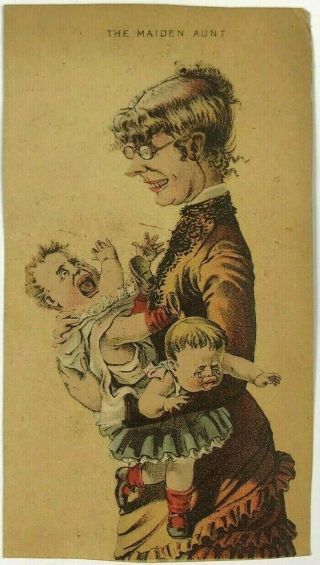 The Maiden Aunt Sweet Home Soap Larkin & Co Buffalo Ny Victorian Trade Card